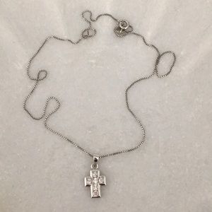 Sterling cross necklace